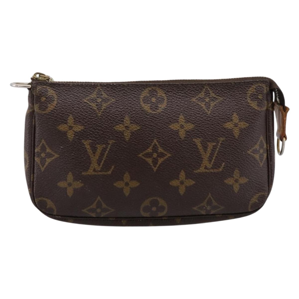 LOUIS VUITTON Monogram Mini Pochette Accessoires Pouch M58009 LV Auth 205864