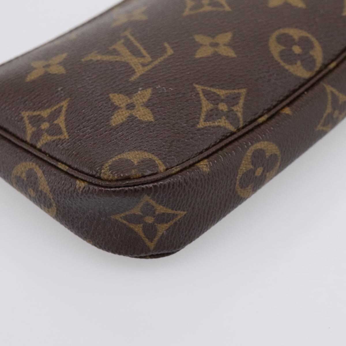 LOUIS VUITTON Monogram Mini Pochette Accessoires Pouch M58009 LV Auth 205864