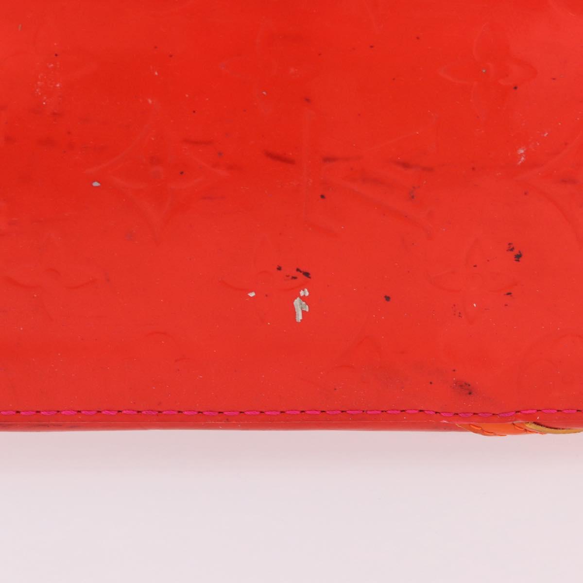 LOUIS VUITTON Monogram Vernis Fluo Reade PM Hand Bag Rose M91903 LV Auth 205868
