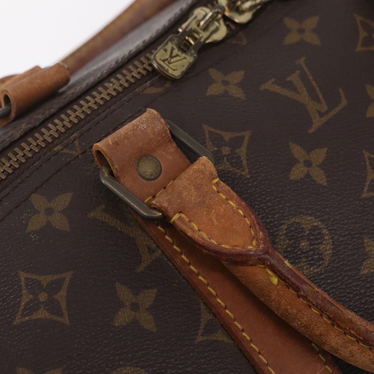 LOUIS VUITTON Monogram Keepall 55 Boston Bag M41424 LV Auth 205870