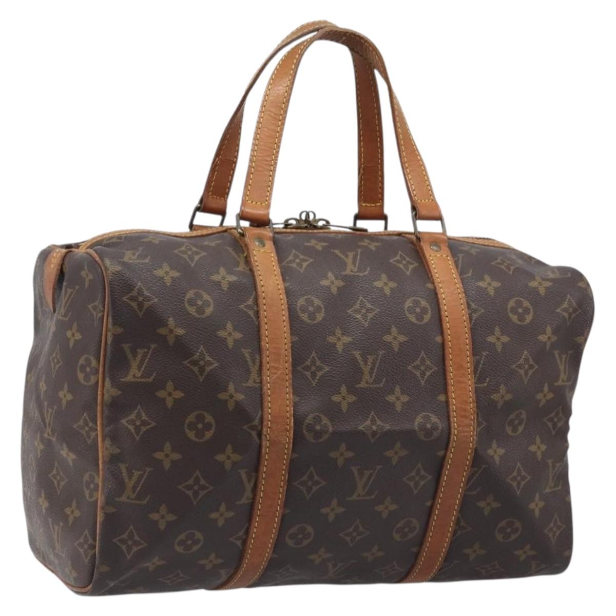 LOUIS VUITTON Monogram Sac Souple 35 Boston Bag M41626 LV Auth 205872