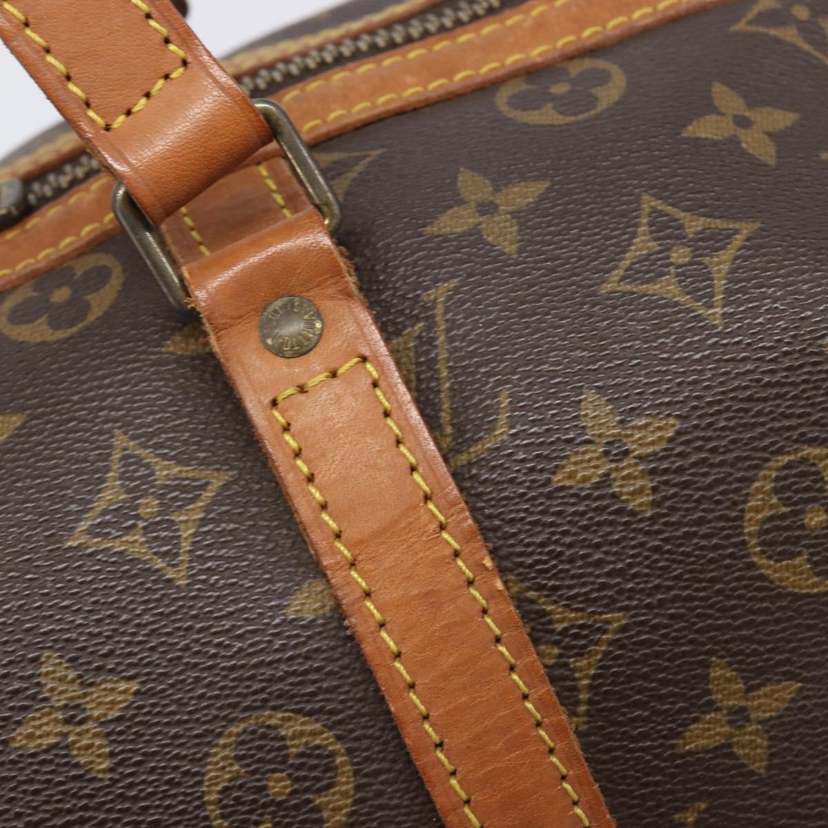 LOUIS VUITTON Monogram Sac Souple 35 Boston Bag M41626 LV Auth 205872