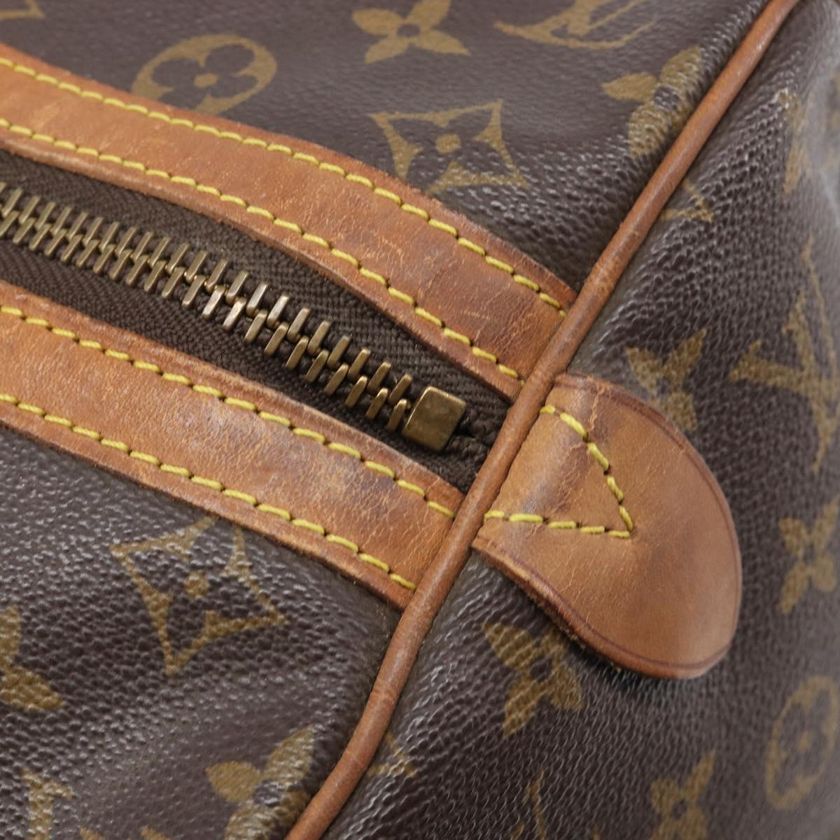 LOUIS VUITTON Monogram Sac Souple 35 Boston Bag M41626 LV Auth 205872
