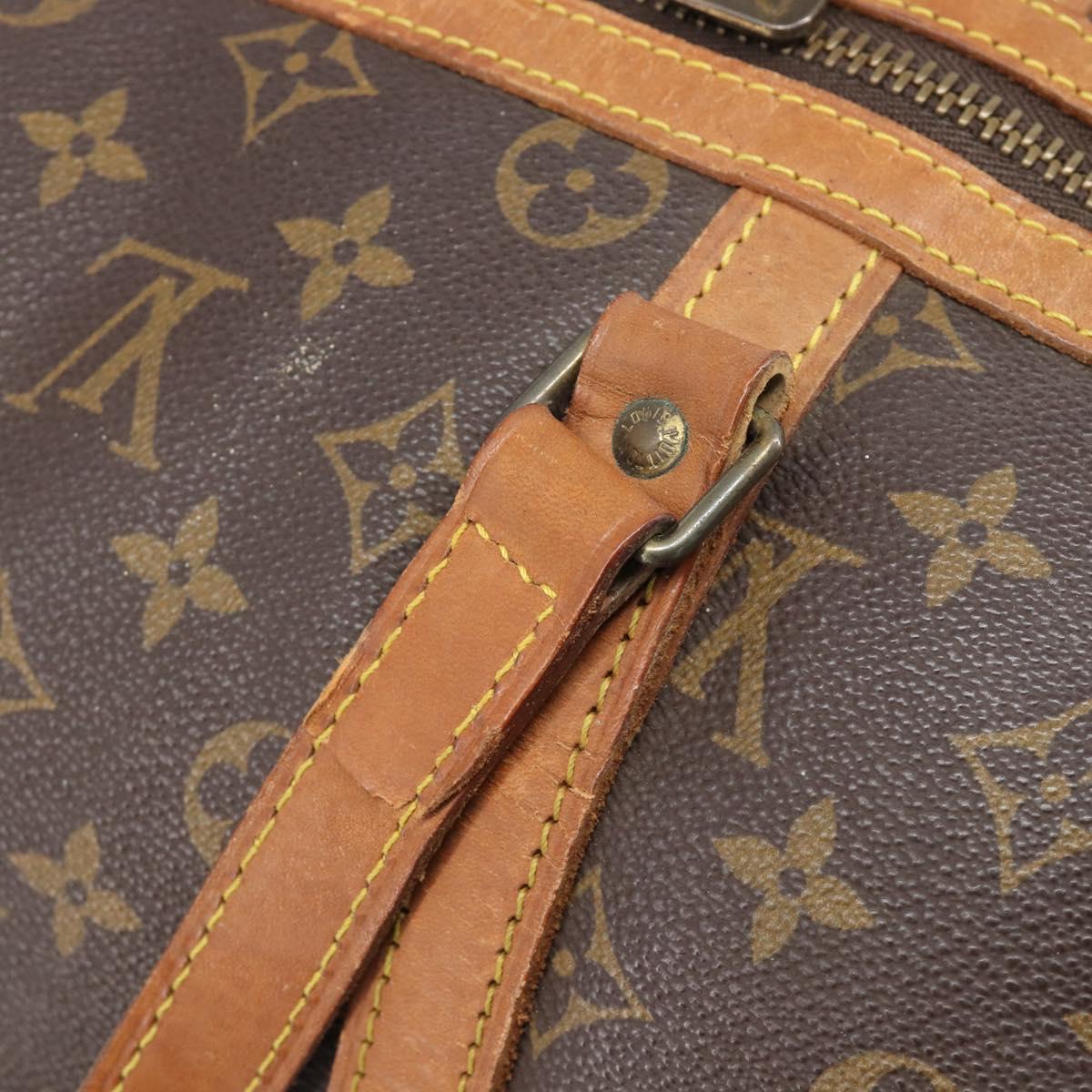LOUIS VUITTON Monogram Sac Souple 35 Boston Bag M41626 LV Auth 205872