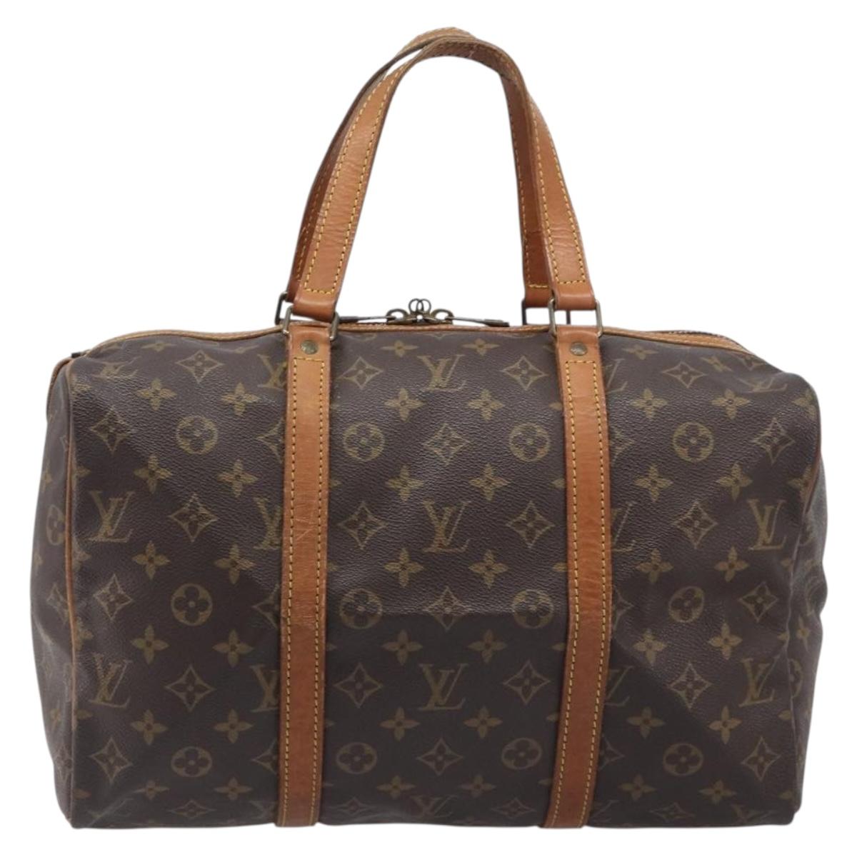 LOUIS VUITTON Monogram Sac Souple 35 Boston Bag M41626 LV Auth 205872