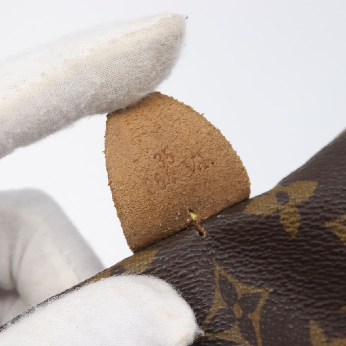 LOUIS VUITTON Monogram Sac Souple 35 Boston Bag M41626 LV Auth 205872