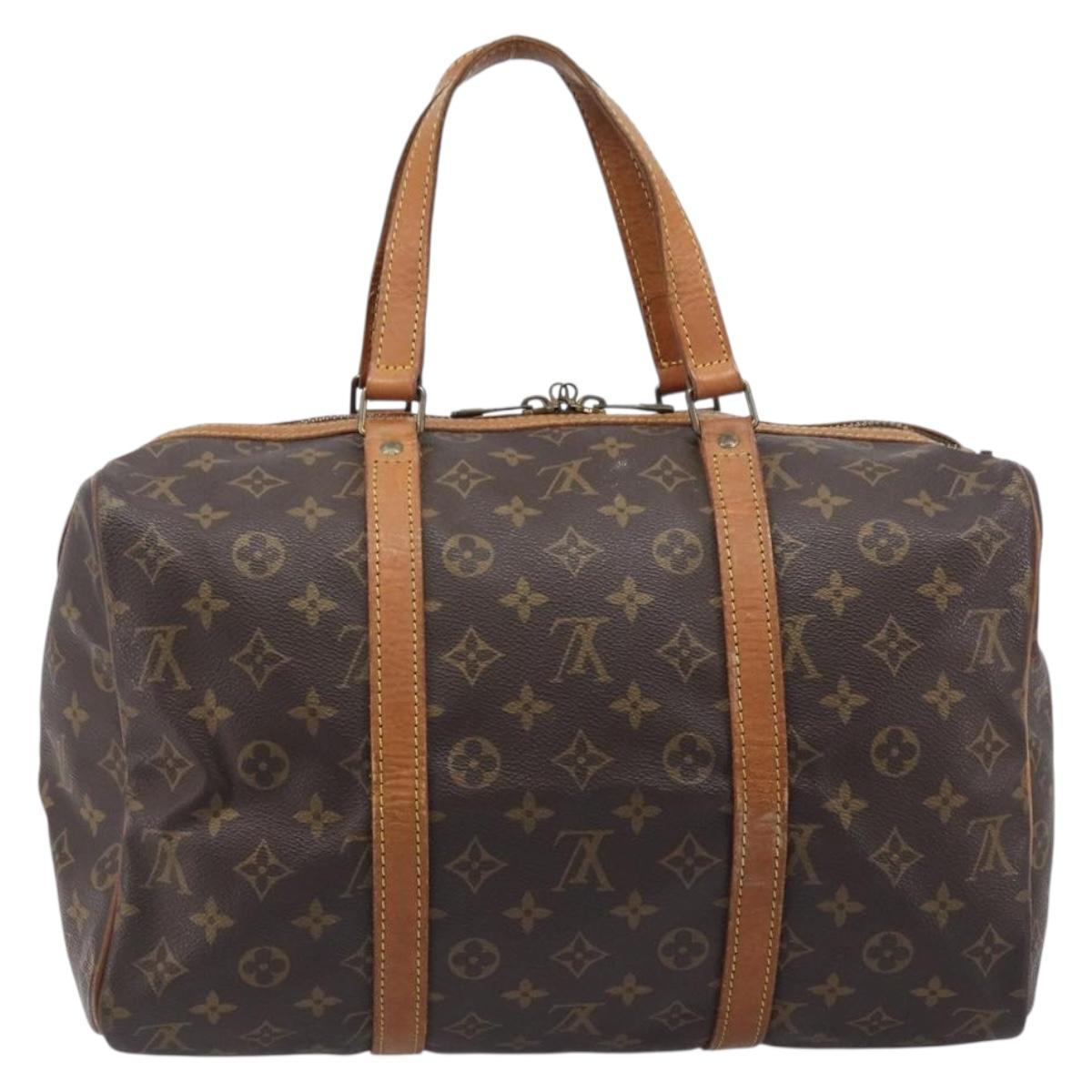 LOUIS VUITTON Monogram Sac Souple 35 Boston Bag M41626 LV Auth 205872