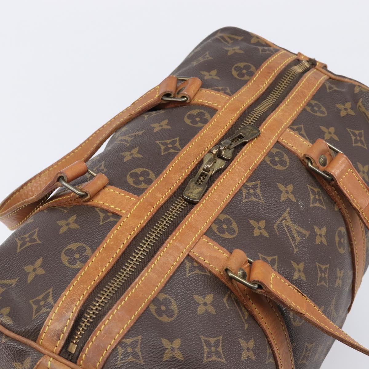 LOUIS VUITTON Monogram Sac Souple 35 Boston Bag M41626 LV Auth 205872