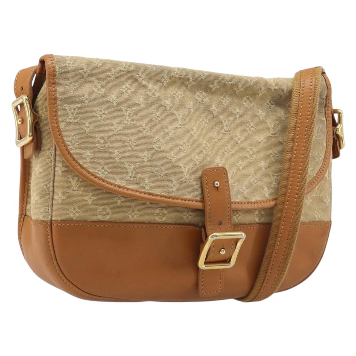 LOUIS VUITTON Monogram Mini Belanger Shoulder Bag Beige M92674 LV Auth 205875