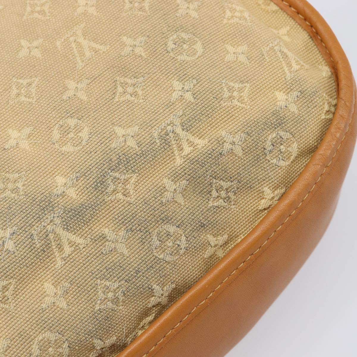 LOUIS VUITTON Monogram Mini Belanger Shoulder Bag Beige M92674 LV Auth 205875