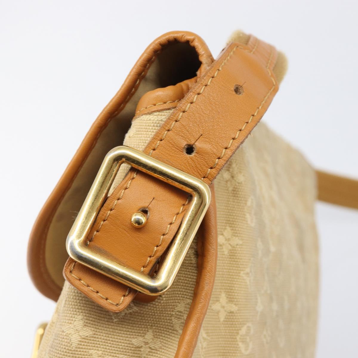 LOUIS VUITTON Monogram Mini Belanger Shoulder Bag Beige M92674 LV Auth 205875