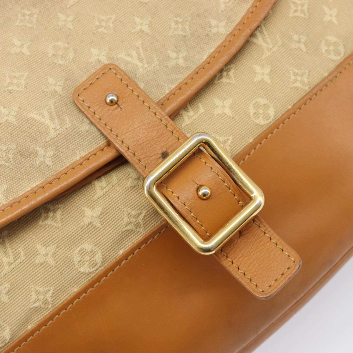 LOUIS VUITTON Monogram Mini Belanger Shoulder Bag Beige M92674 LV Auth 205875