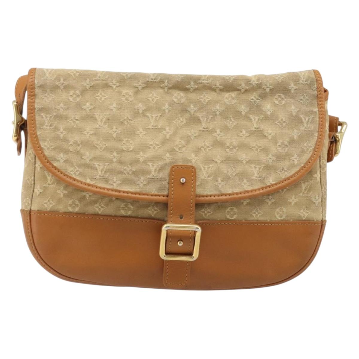 LOUIS VUITTON Monogram Mini Belanger Shoulder Bag Beige M92674 LV Auth 205875