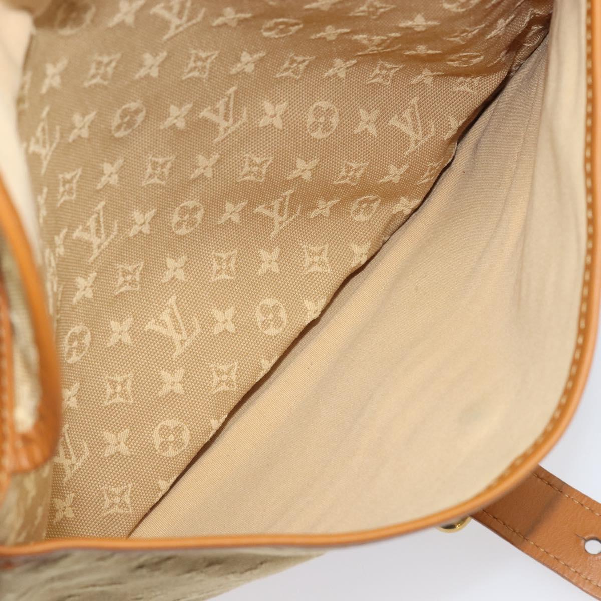 LOUIS VUITTON Monogram Mini Belanger Shoulder Bag Beige M92674 LV Auth 205875
