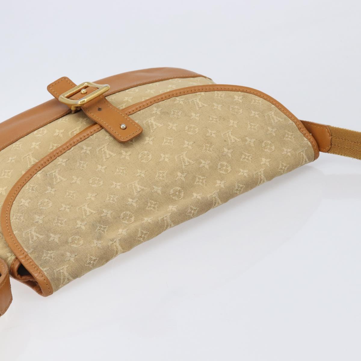 LOUIS VUITTON Monogram Mini Belanger Shoulder Bag Beige M92674 LV Auth 205875