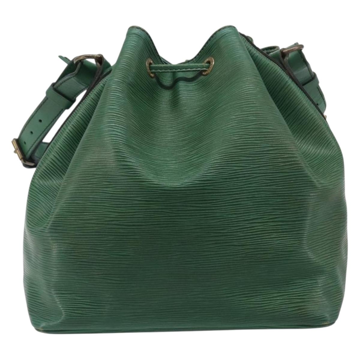 LOUIS VUITTON Epi Petit Noe Shoulder Bag Green M44104 LV Auth 205877