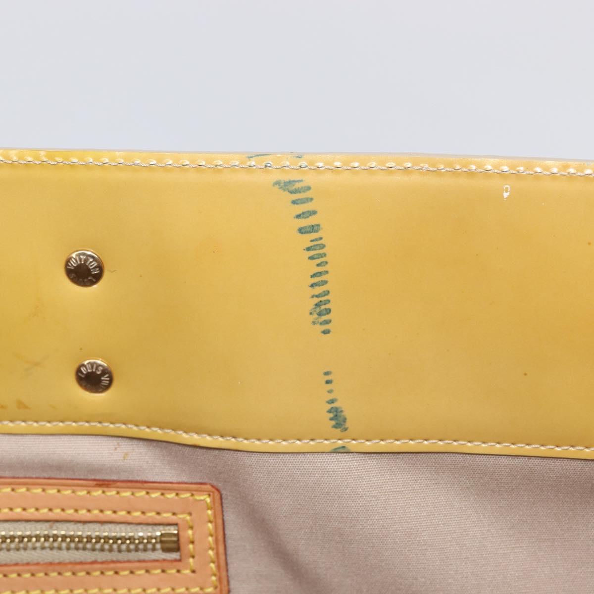 LOUIS VUITTON Monogram Vernis Reade GM Tote Bag Beige M91140 LV Auth 205878