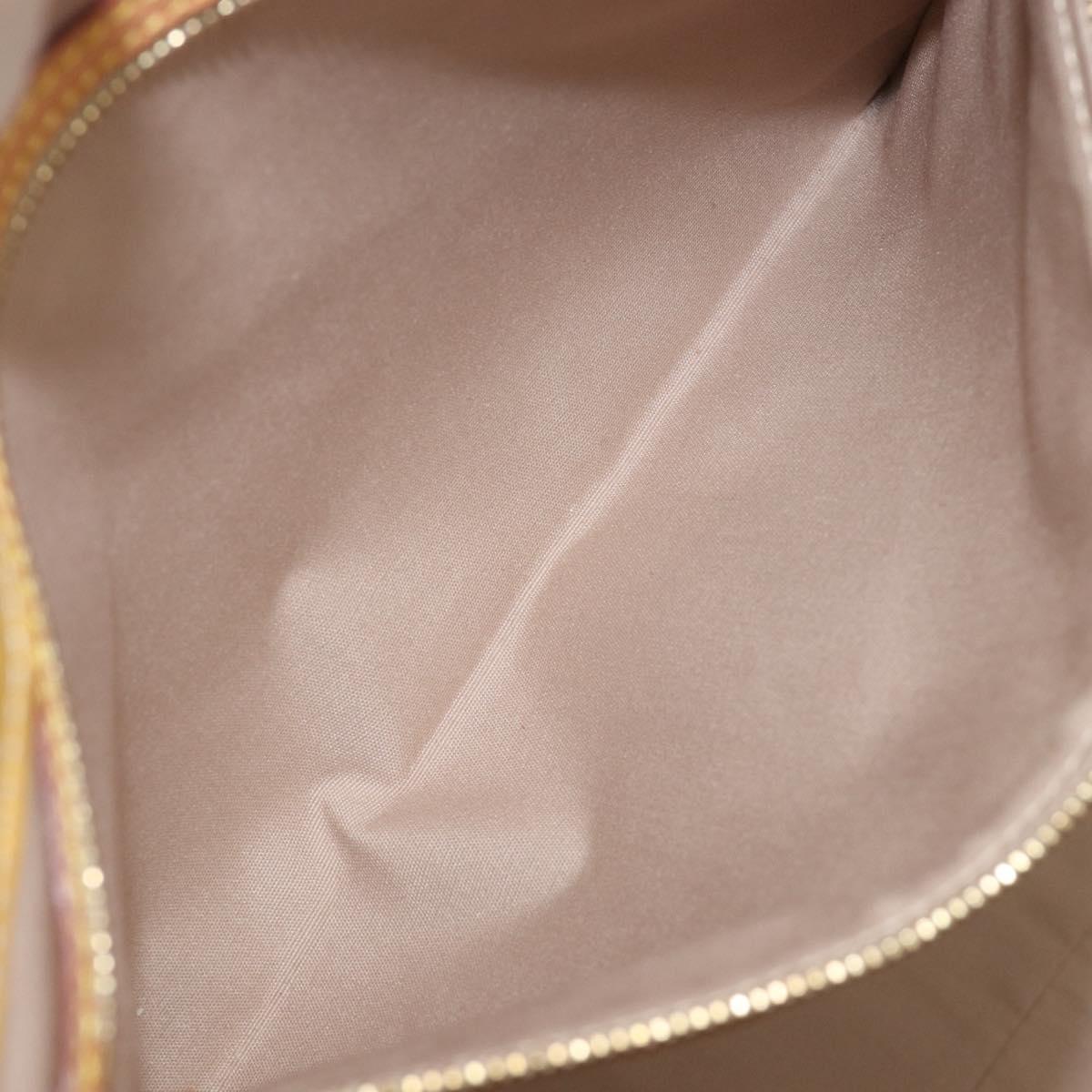 LOUIS VUITTON Monogram Vernis Reade GM Tote Bag Beige M91140 LV Auth 205878