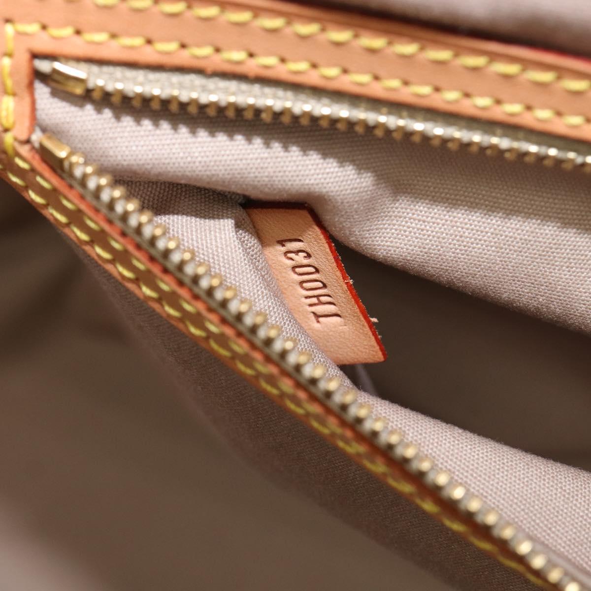 LOUIS VUITTON Monogram Vernis Reade GM Tote Bag Beige M91140 LV Auth 205878