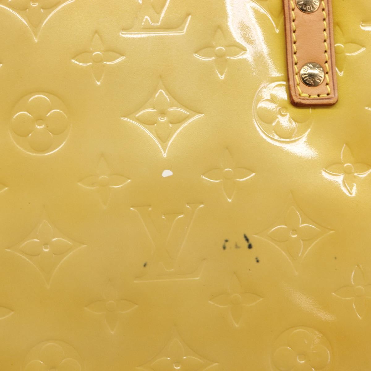 LOUIS VUITTON Monogram Vernis Reade GM Tote Bag Beige M91140 LV Auth 205878