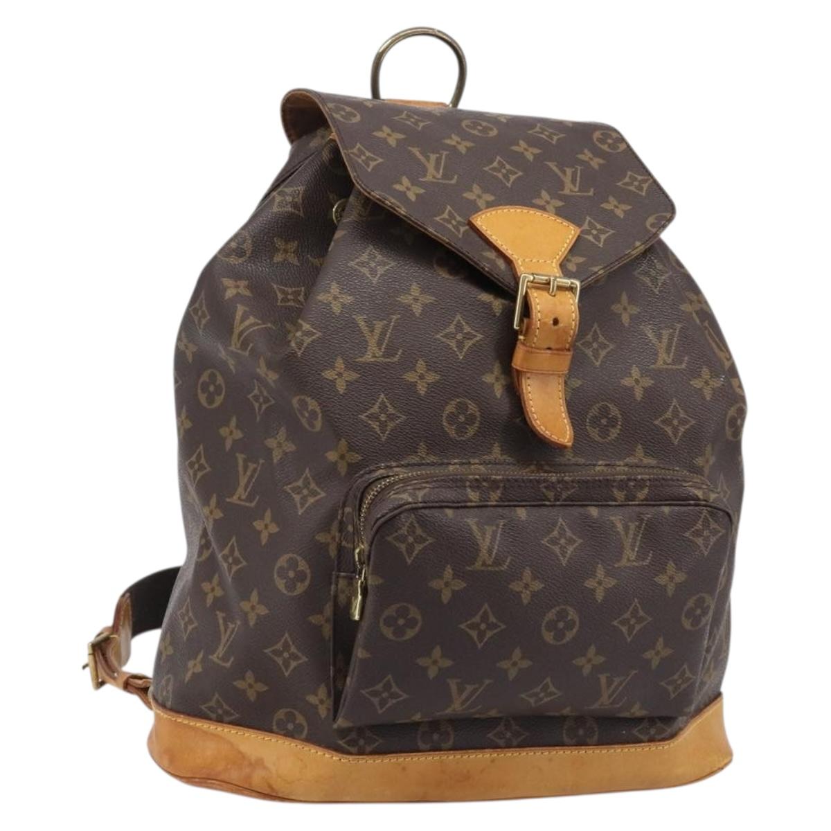 LOUIS VUITTON Monogram Montsouris GM Backpack M51135 LV Auth 205883