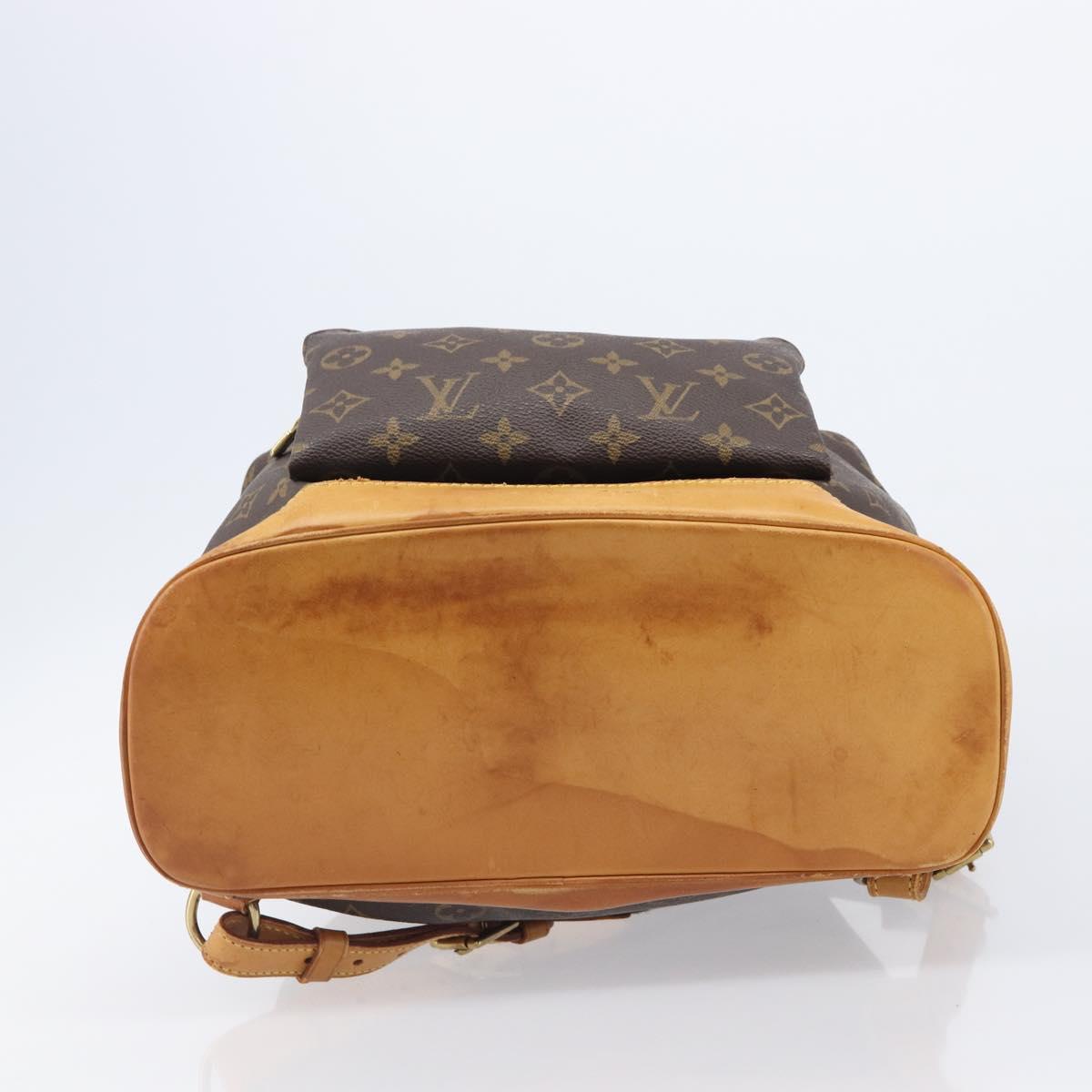 LOUIS VUITTON Monogram Montsouris GM Backpack M51135 LV Auth 205883