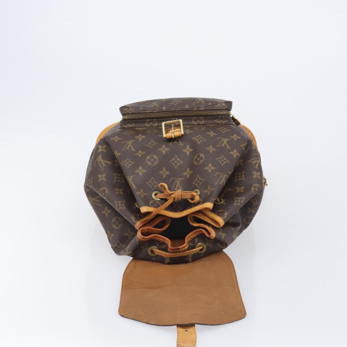 LOUIS VUITTON Monogram Montsouris GM Backpack M51135 LV Auth 205883