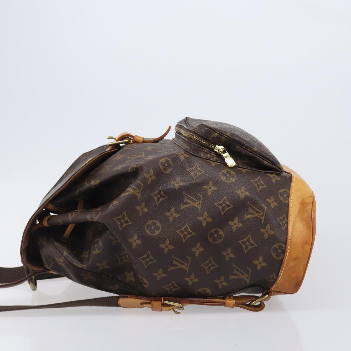 LOUIS VUITTON Monogram Montsouris GM Backpack M51135 LV Auth 205883