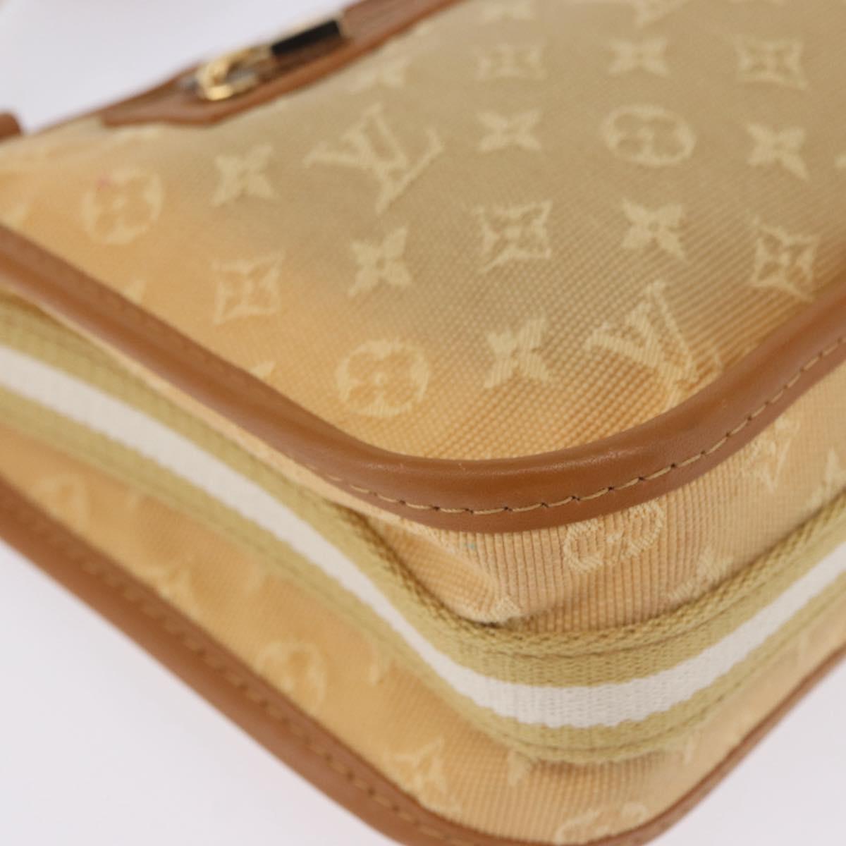 LOUIS VUITTON Monogram Mini Pochette Catrain Bag Beige M92333 LV Auth 205884