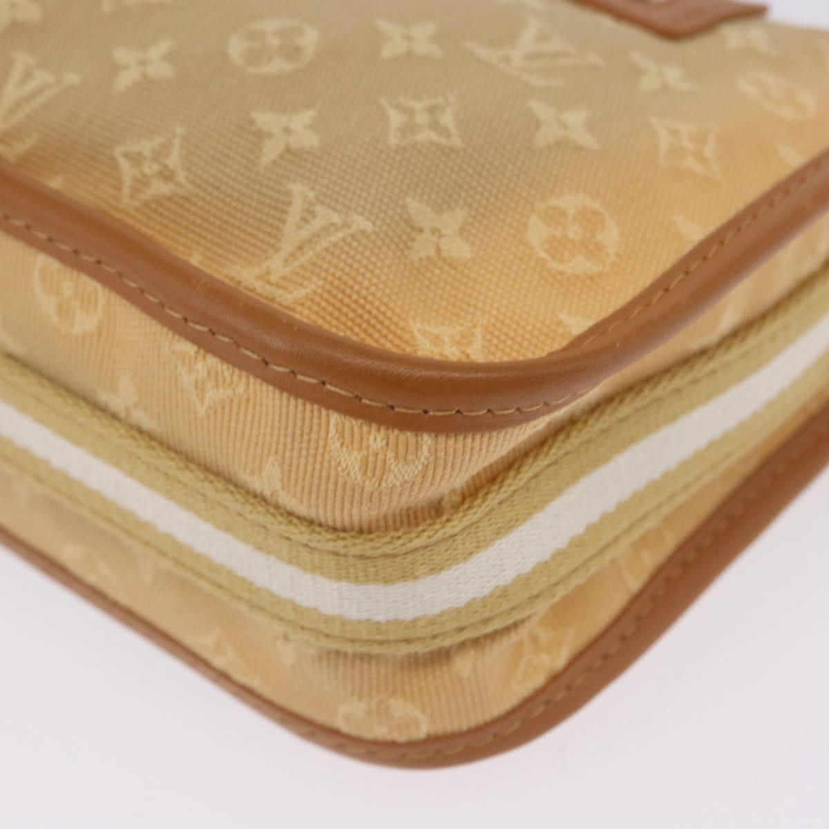 LOUIS VUITTON Monogram Mini Pochette Catrain Bag Beige M92333 LV Auth 205884