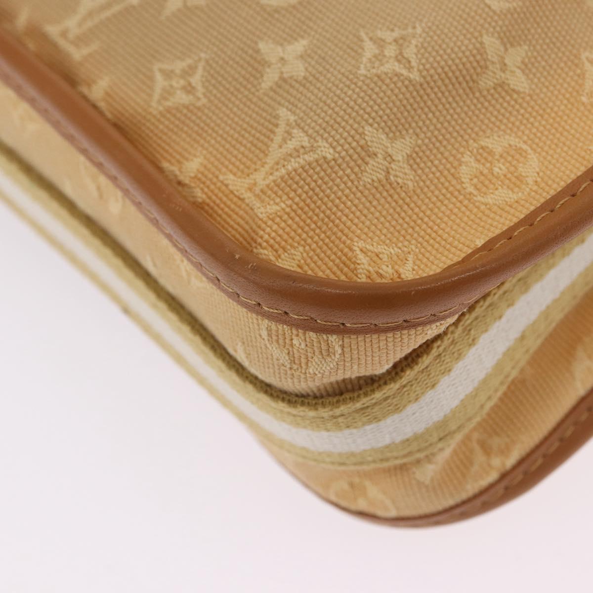 LOUIS VUITTON Monogram Mini Pochette Catrain Bag Beige M92333 LV Auth 205884