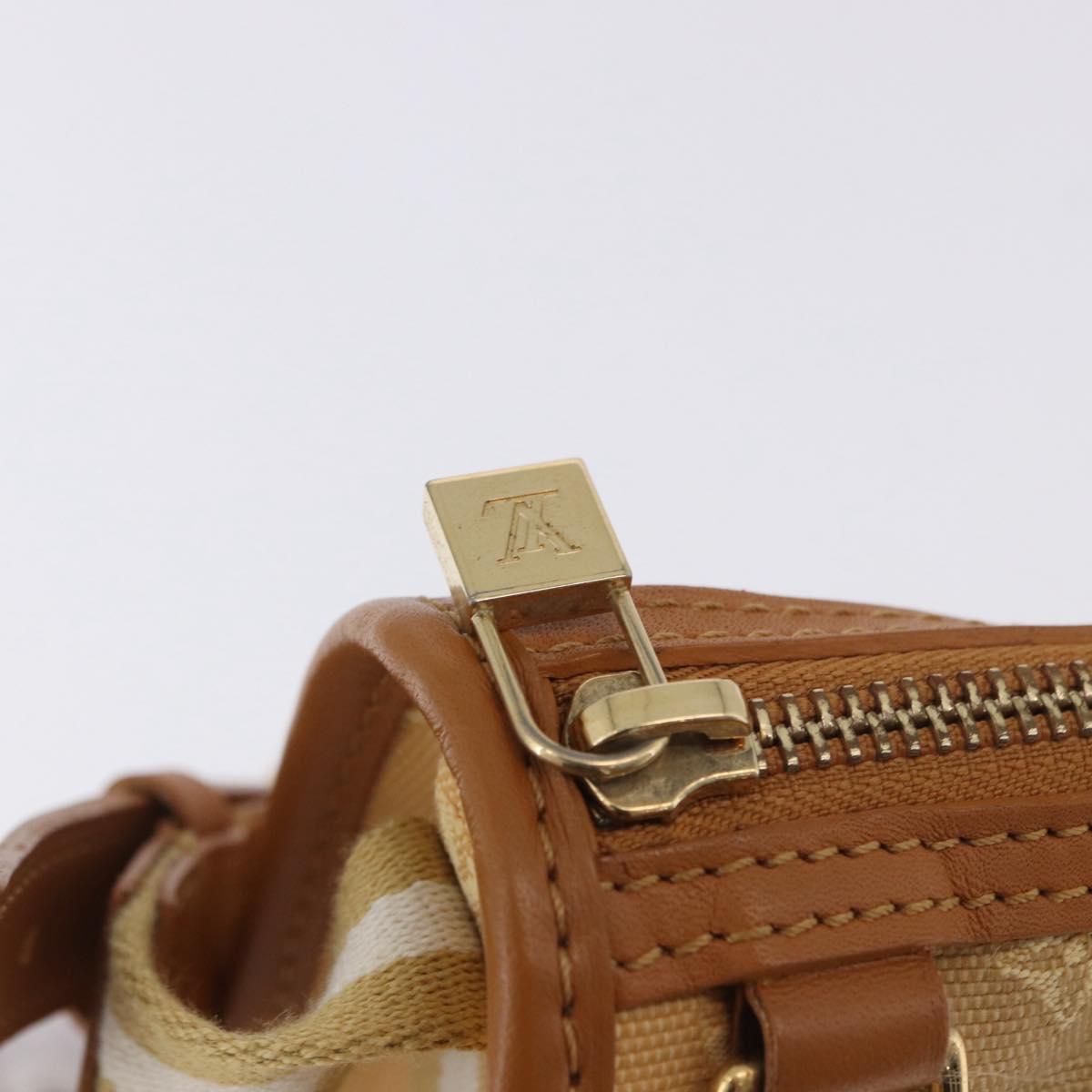 LOUIS VUITTON Monogram Mini Pochette Catrain Bag Beige M92333 LV Auth 205884