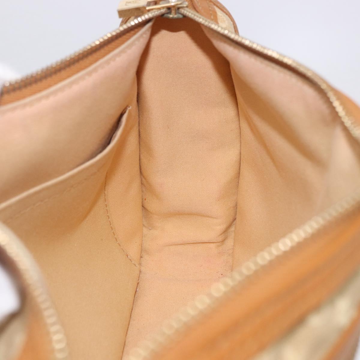 LOUIS VUITTON Monogram Mini Pochette Catrain Bag Beige M92333 LV Auth 205884