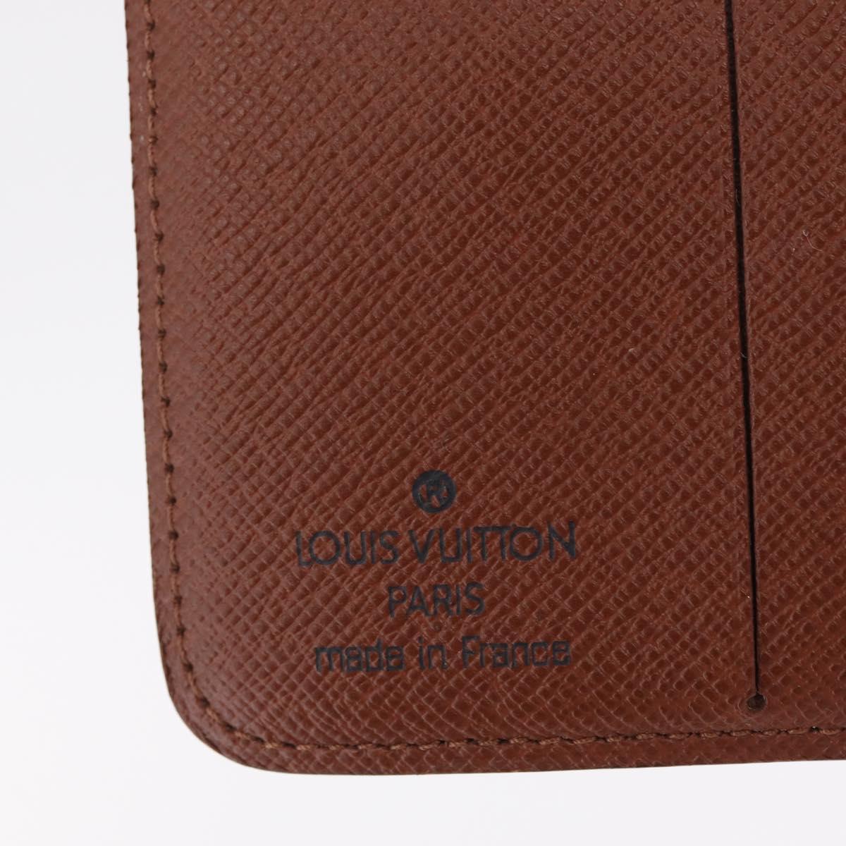 LOUIS VUITTON Monogram Compact zip Wallet M61667 LV Auth 205889V