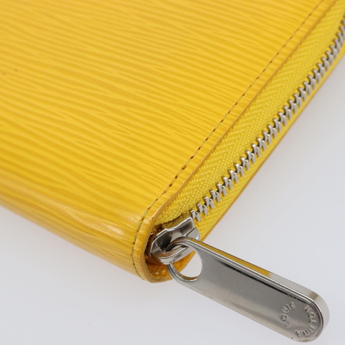 LOUIS VUITTON Epi Zippy Wallet Long Wallet Yellow M60309 LV Auth 205890V