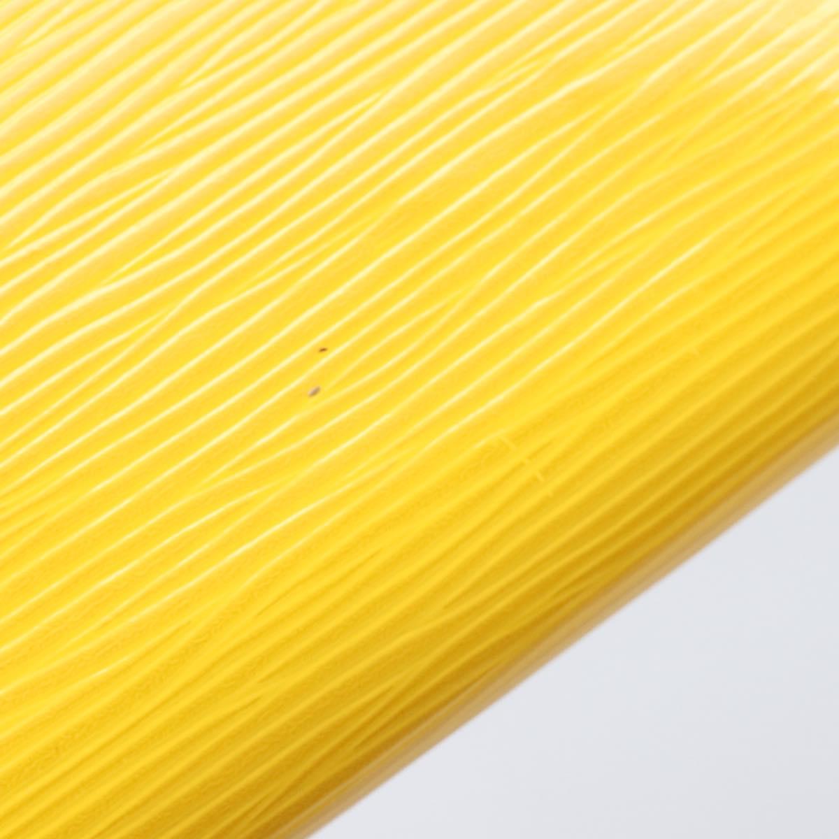 LOUIS VUITTON Epi Zippy Wallet Long Wallet Yellow M60309 LV Auth 205890V
