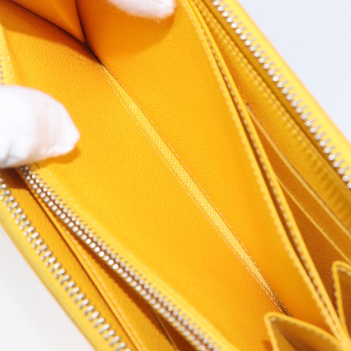LOUIS VUITTON Epi Zippy Wallet Long Wallet Yellow M60309 LV Auth 205890V