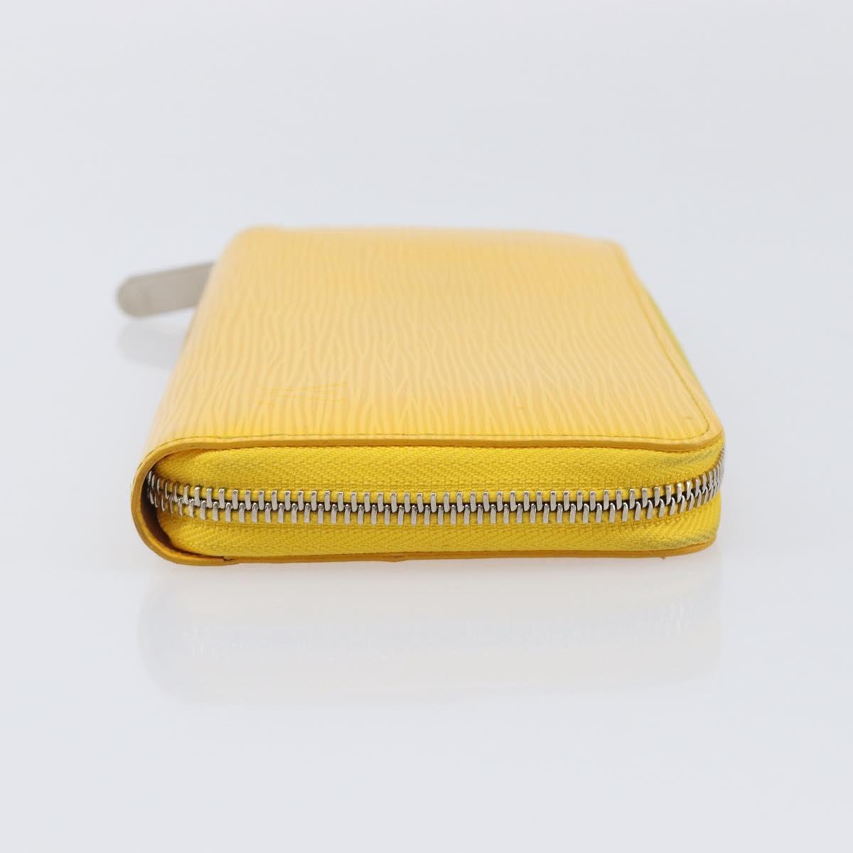 LOUIS VUITTON Epi Zippy Wallet Long Wallet Yellow M60309 LV Auth 205890V