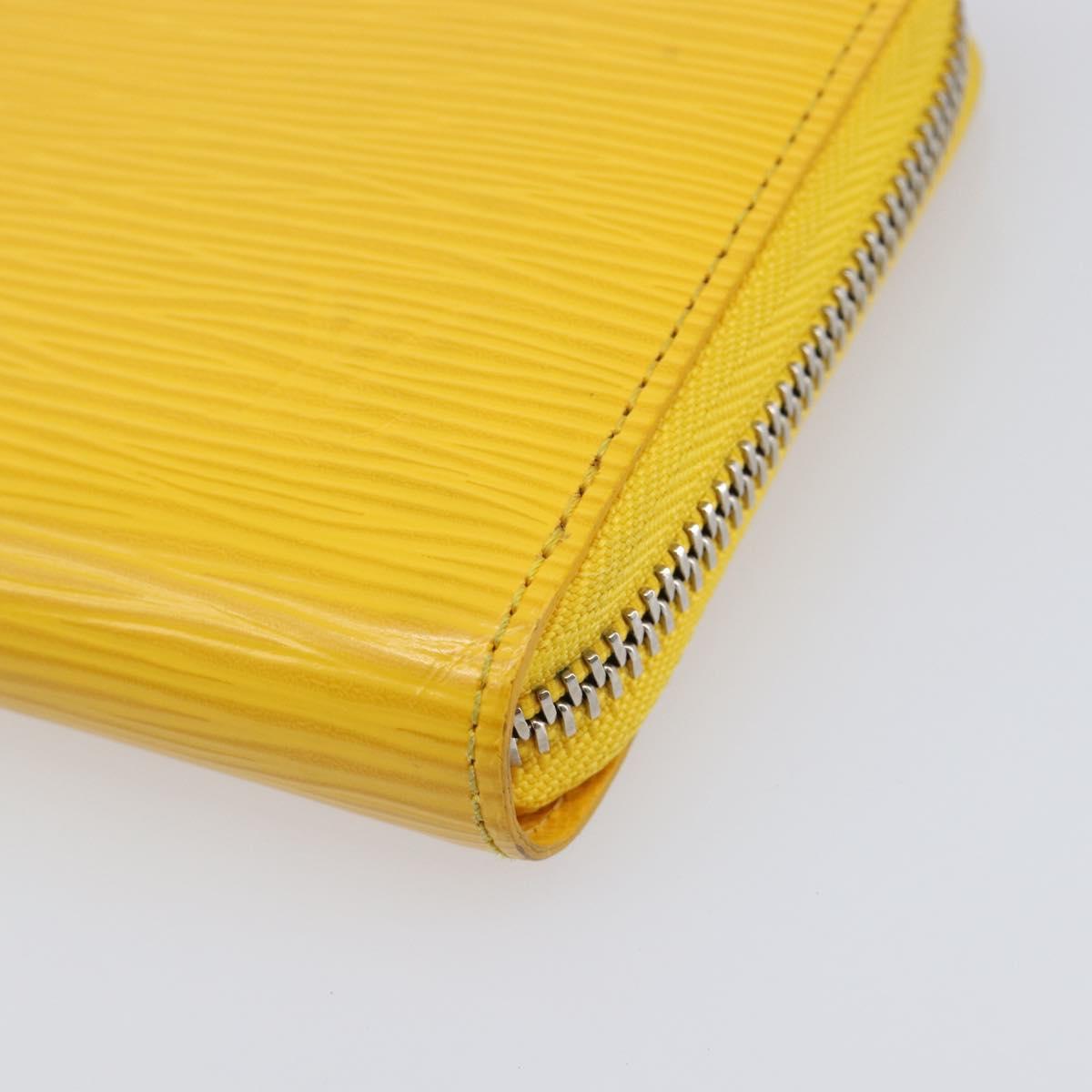 LOUIS VUITTON Epi Zippy Wallet Long Wallet Yellow M60309 LV Auth 205890V
