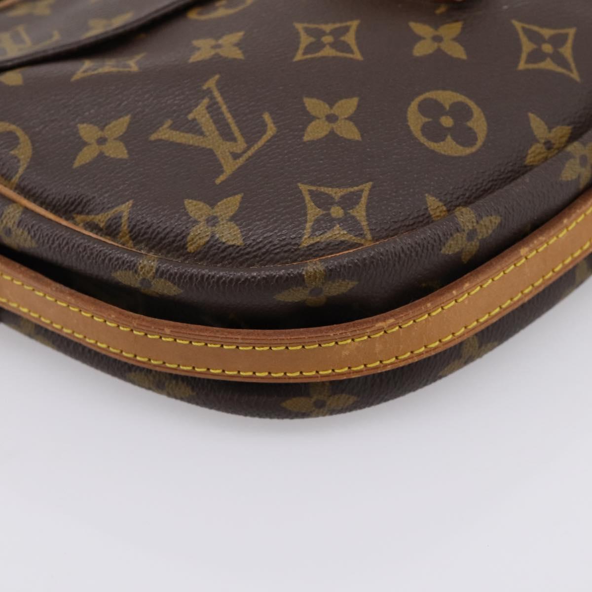 LOUIS VUITTON Monogram Jeune Fille MM Shoulder Bag M51226 LV Auth 205904