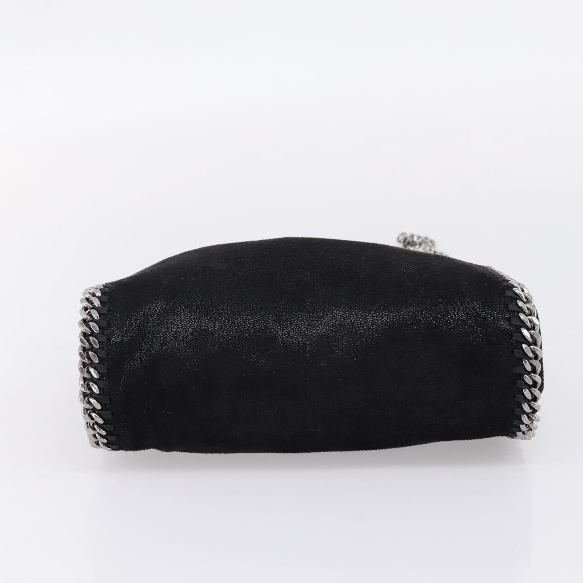 Stella MacCartney Falabella Chain Shoulder Bag Polyester 2way Black Auth 205905A