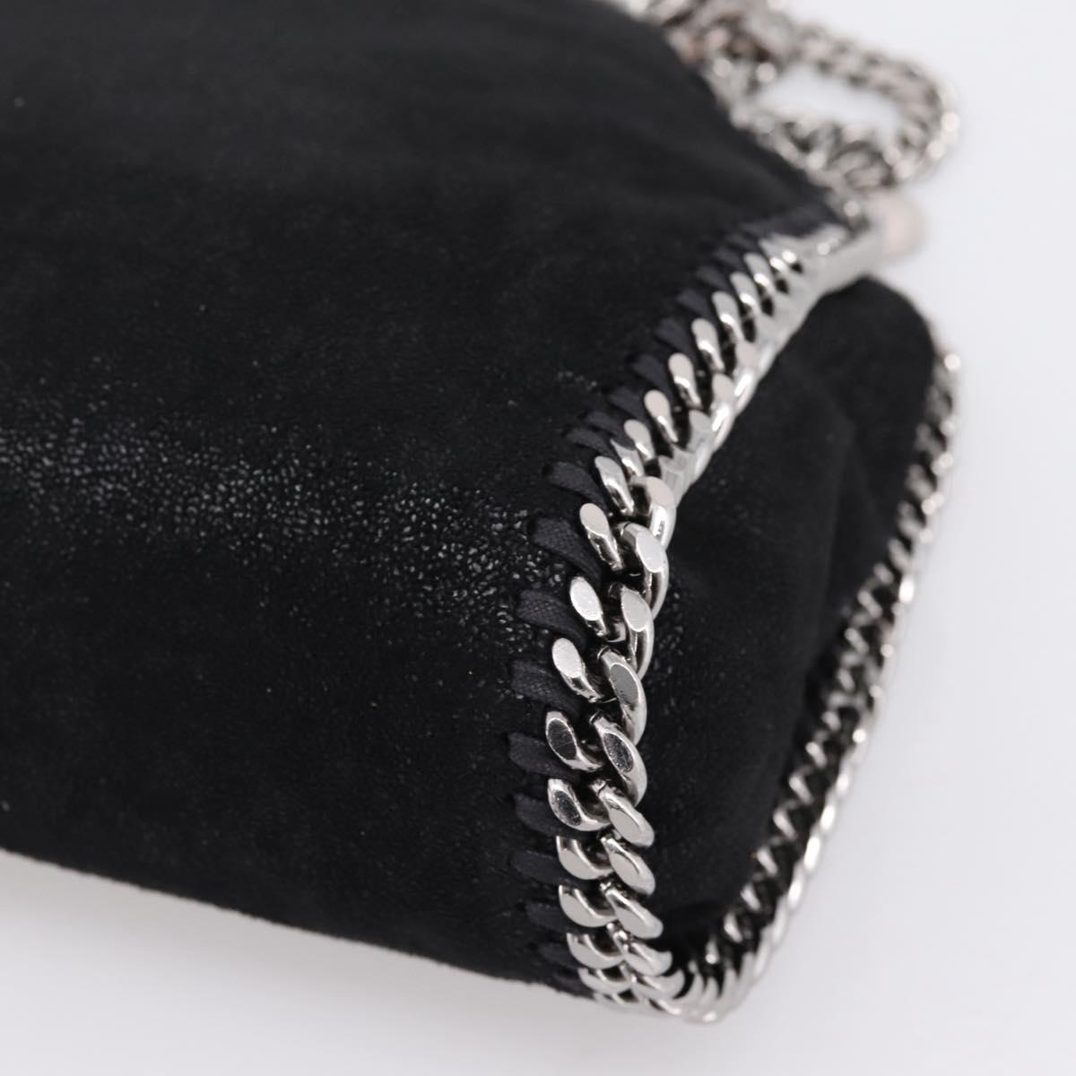 Stella MacCartney Falabella Chain Shoulder Bag Polyester 2way Black Auth 205905A