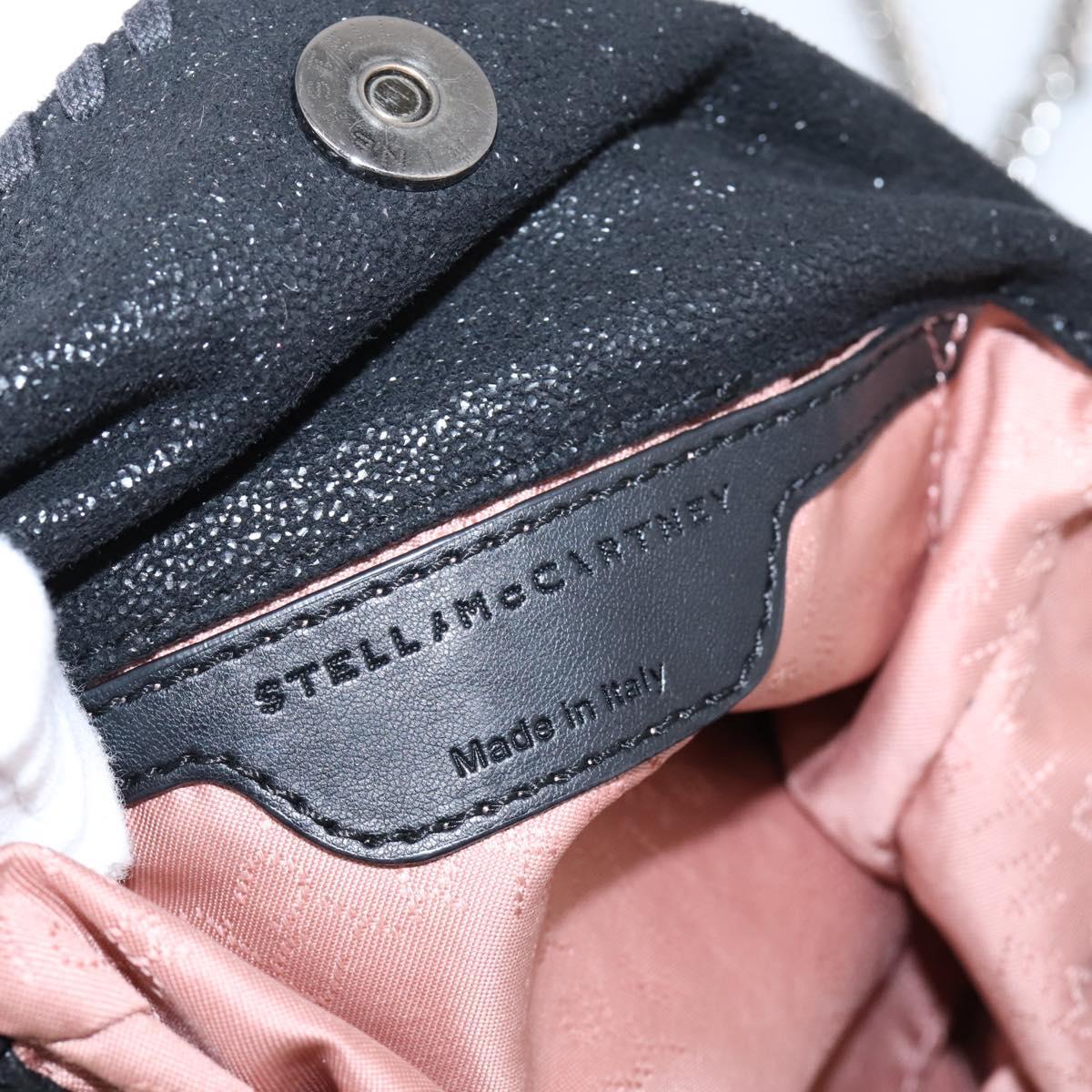 Stella MacCartney Falabella Chain Shoulder Bag Polyester 2way Black Auth 205905A