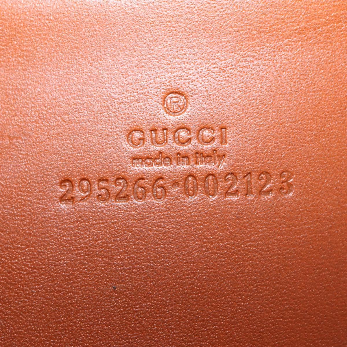 GUCCI Web Sherry Line Hand Bag Wool Gray Silver 295266 Auth 205906V