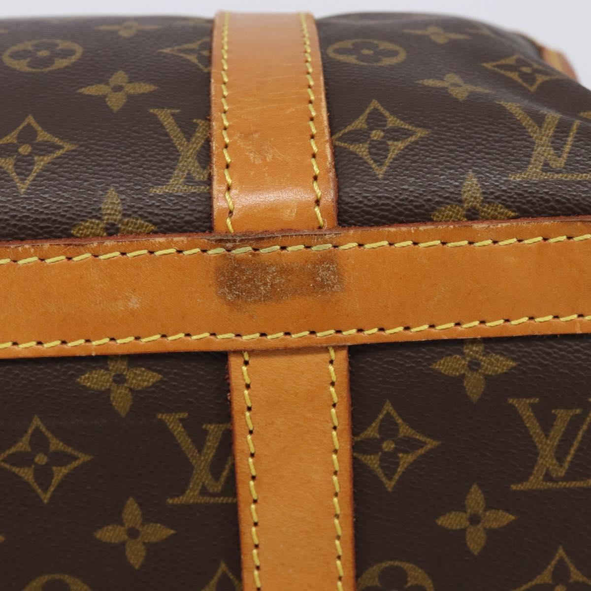 LOUIS VUITTON Monogram Sac Chasseur 40 Pet Carry M41924 LV Auth 205908