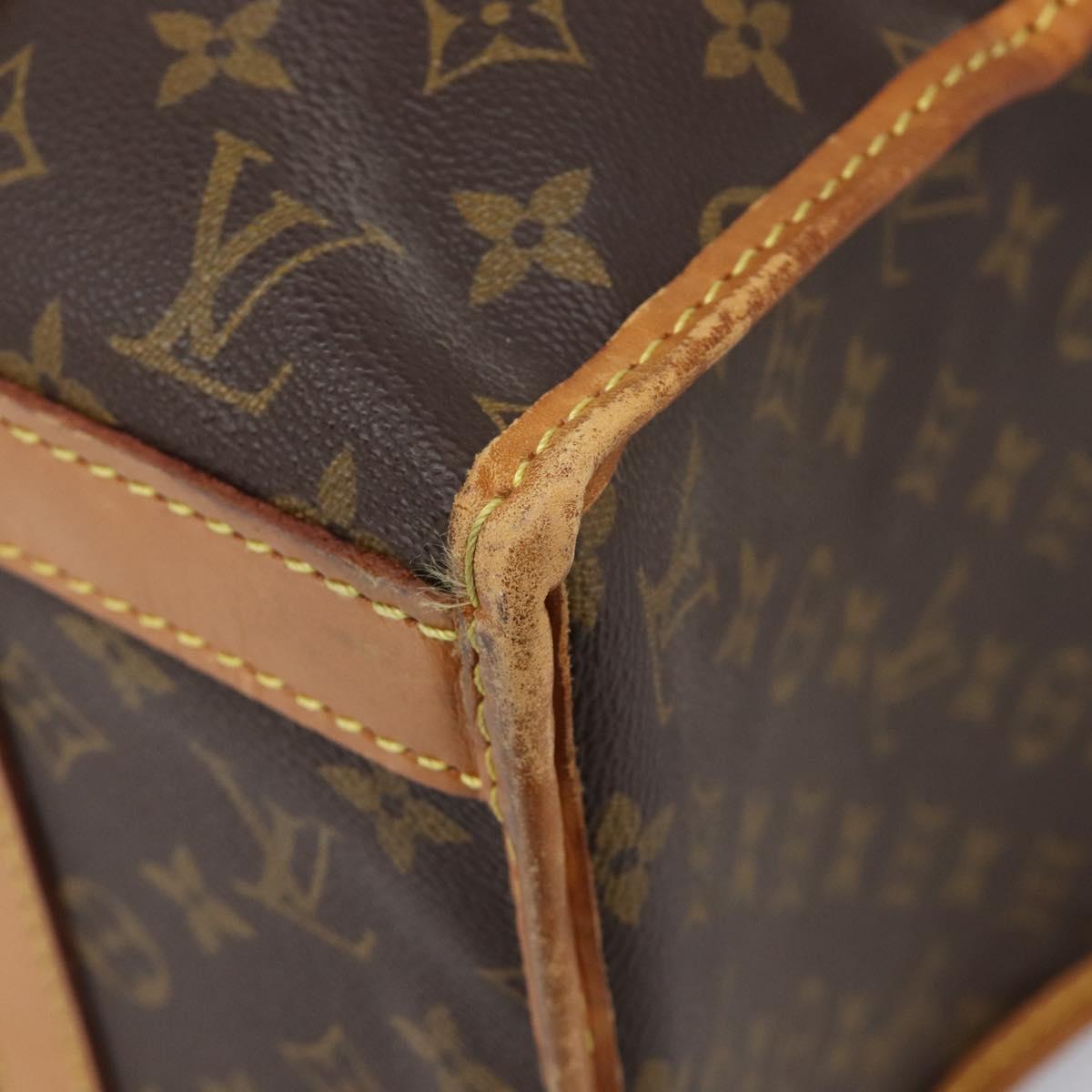 LOUIS VUITTON Monogram Sac Chasseur 40 Pet Carry M41924 LV Auth 205908