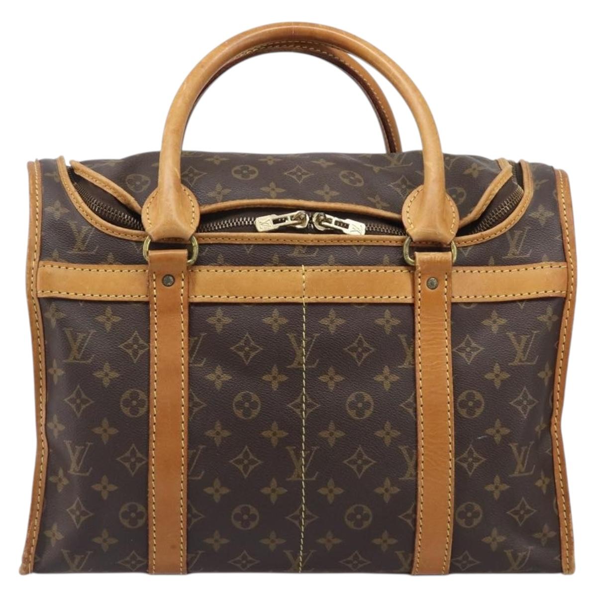 LOUIS VUITTON Monogram Sac Chasseur 40 Pet Carry M41924 LV Auth 205908
