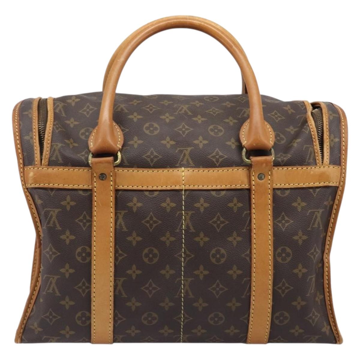 LOUIS VUITTON Monogram Sac Chasseur 40 Pet Carry M41924 LV Auth 205908