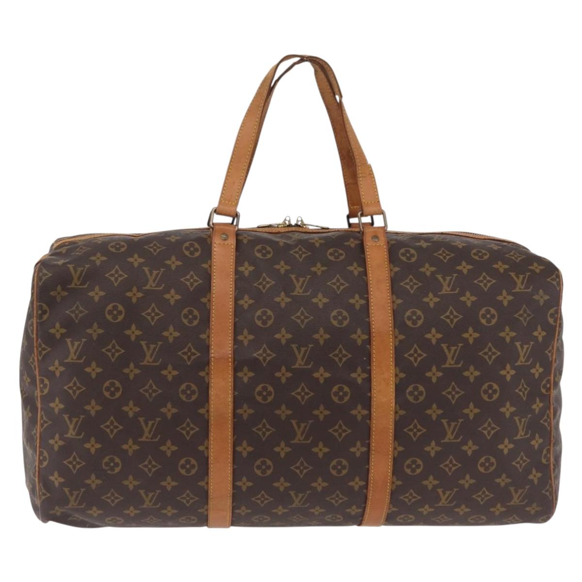 LOUIS VUITTON Monogram Sac Souple 55 Boston Bag M41622 LV Auth 205911