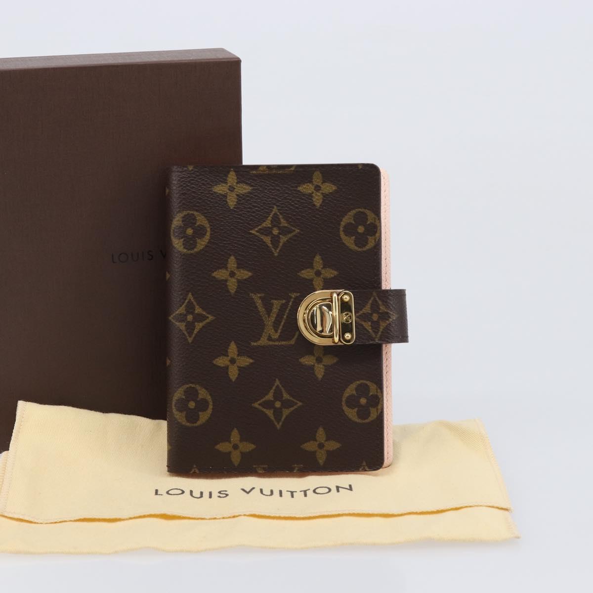 LOUIS VUITTON Monogram Agenda Koala PM Day Planner Cover R21015 LV Auth 205912V